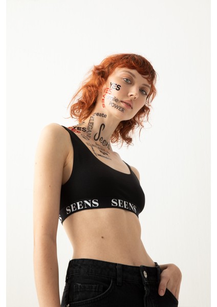 Unicus Siyah Crop Top modelleri