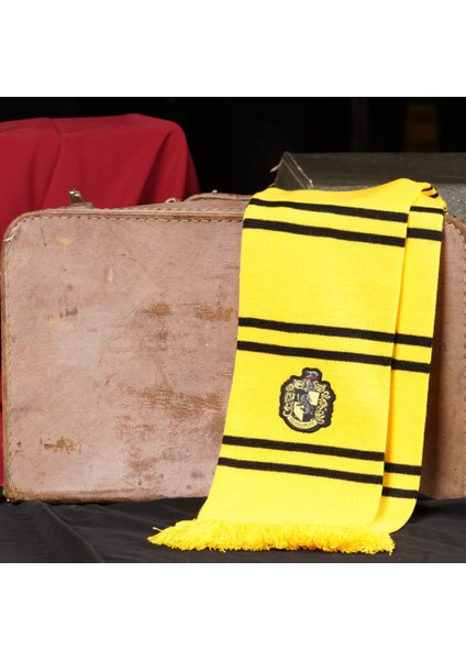 Hufflepuff Atkı 18×185 cm Lisanslı Örme Akrilik