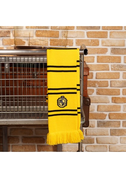 Hufflepuff Atkı 18×185 cm Lisanslı Örme Akrilik