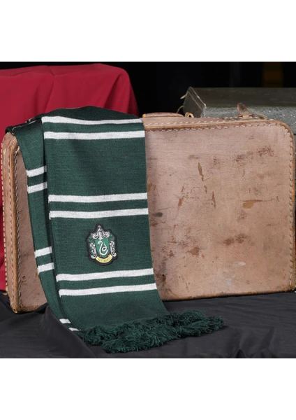 Sihir Dükkanı Slytherin Atkı 18×185 cm Lisanslı Örme Akrilik