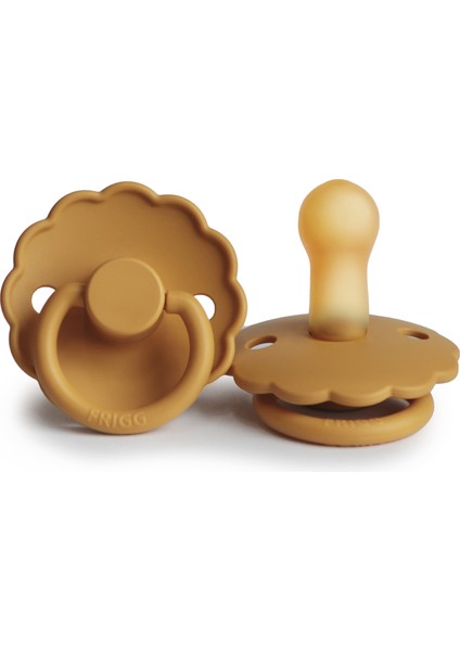 Frıgg Daisy Kauçuk Emzik - Honey Gold 6-18 Ay