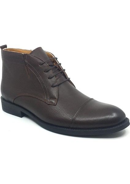 Hakiki Deri Erkek Günlük Kışlık Fermuarlı Klasik Bot 40-48