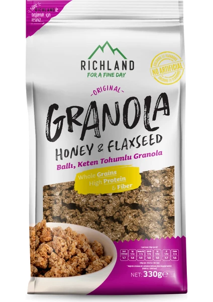 Granola Ballı ve Keten Tohumlu 330 gr