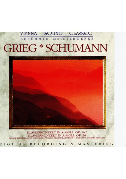 CD - Edvard Grieg- Schumann-Klavierkonzert Op 16- 54