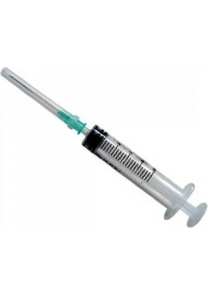 5cc-5ml Enjektör 3 Parça 21G Yeşil Uçlu Şırınga 1800 Adet