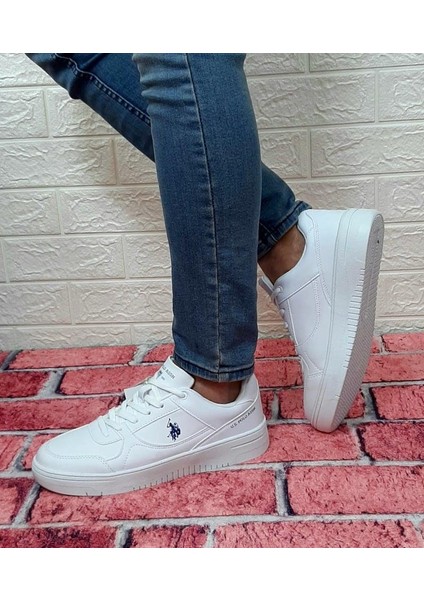 Lee Wmn Beyaz Düz Sneaker Kaymaz Fuspetli Spor Ayakkabı modelleri