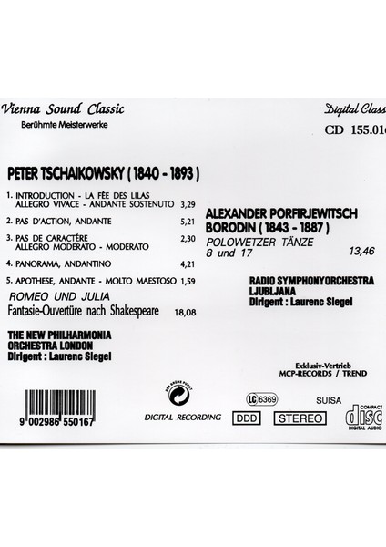 Tchaikovsky, Borodin - Dornröschen Suite, Romeo And Juliet (Cd)