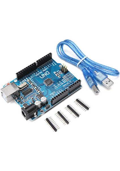 Arduino Uno R3 Klon USB Chip CH340 + USB Kablo Hediyeli