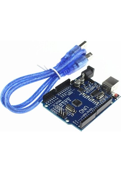 Arduino Uno R3 Klon USB Chip CH340 + USB Kablo Hediyeli