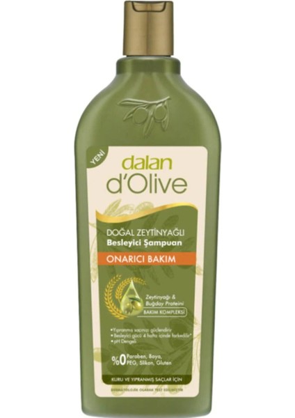 Doğal Zeytinyağlı Onarıcı Bakım Besleyici Şampuan 400 ml
