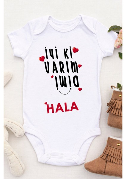 Unisex Bebek Iyi Ki Varım Dimi Hala Baskılı Body Zıbın fiyatları