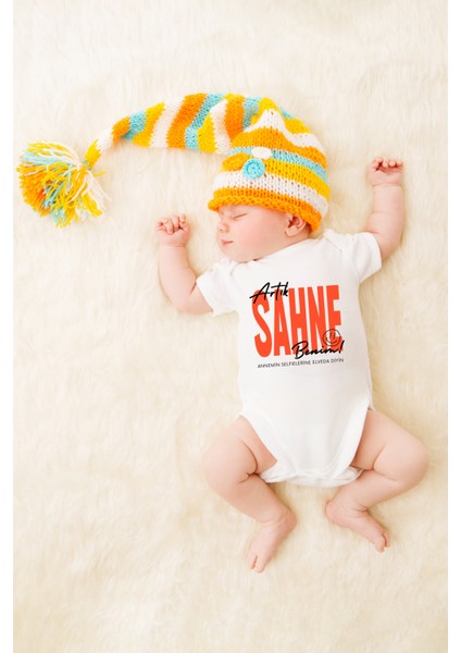 Unisex Bebek Artık Sahne Benim Baskılı Body Zıbın