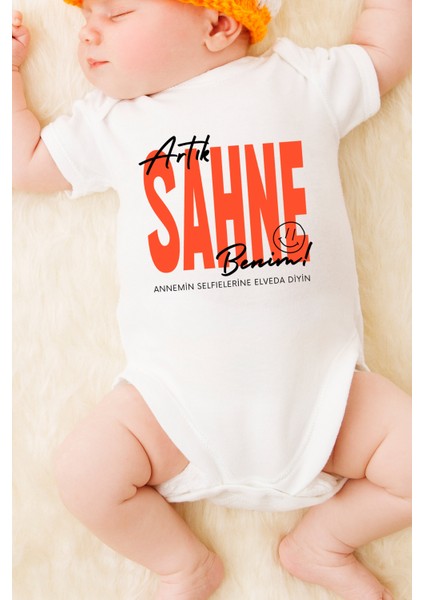 Unisex Bebek Artık Sahne Benim Baskılı Body Zıbın fiyatları
