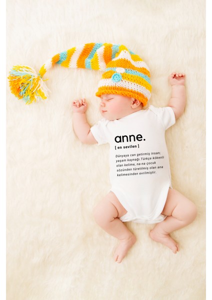 Unisex Bebek Anne Baskılı Body Zıbın