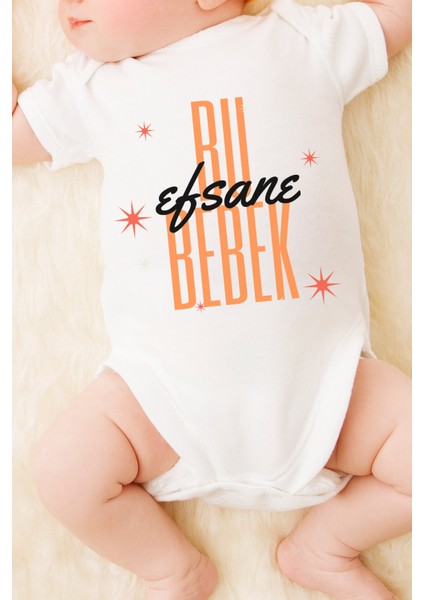Unisex Bebek Bu Bebek Efsane Baskılı Body Zıbın fiyatları
