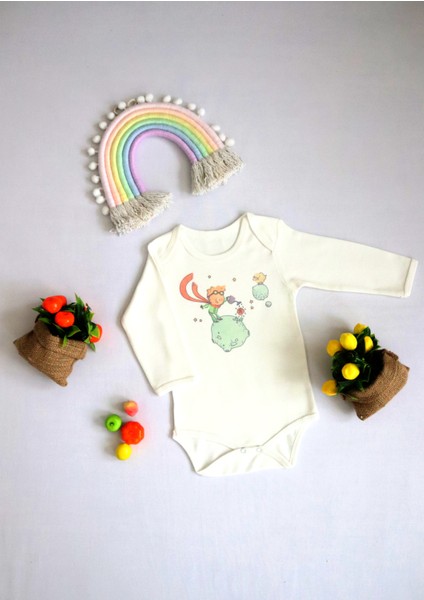 Unisex Bebek Küçük Prens Baskılı Body Zıbın fiyatları