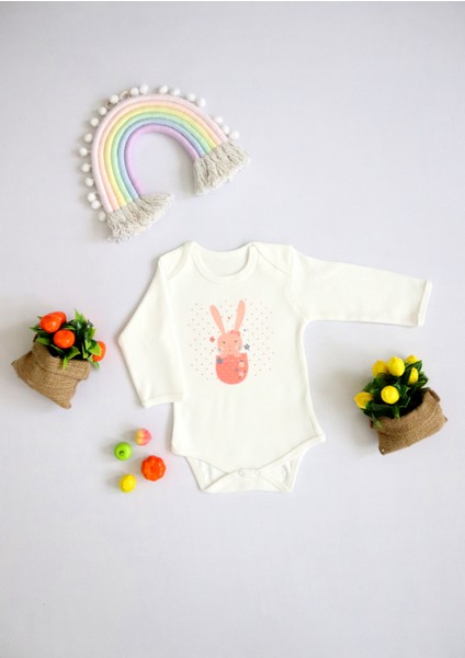 Kız Bebek Cep Tavşanı Baskılı Body Zıbın fiyatları