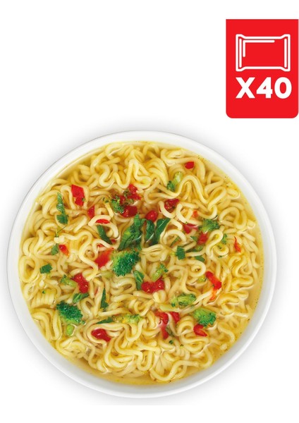 40'lı Sebze Aromalı Hazır Noodle Paket fırsatları