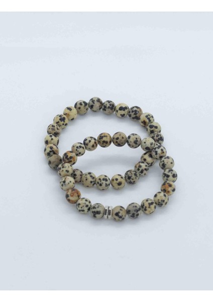 Jasper Taşı Doğaltaş Çift Bileklik 8 mm