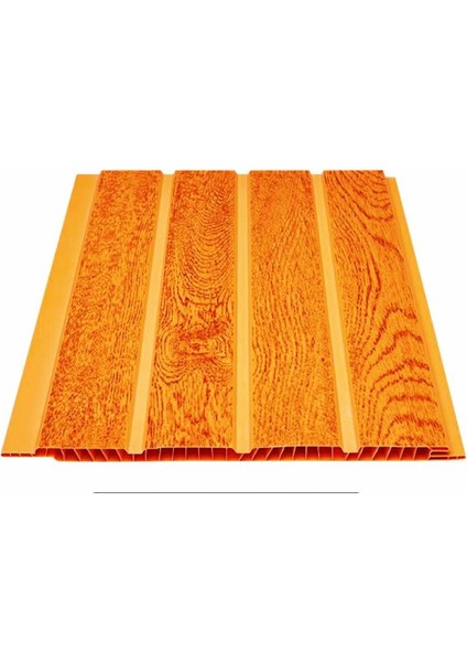 Düz Açık Meşe Plastik Pvc Duvar Tavan Lambiri 10 Adet 20 cm x 2 M 4 M2