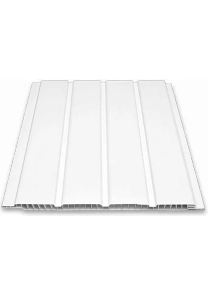 Ser Profil Fugalı Beyaz Plastik Pvc Duvar Tavan Lambiri 10 Adet 20 cm x 1 M 2 M2