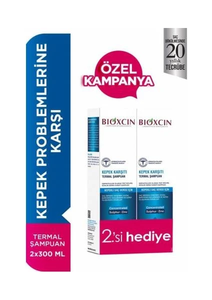 Aquathermal Kepek  Şampuan 300 Ml + 2.Si Hediye