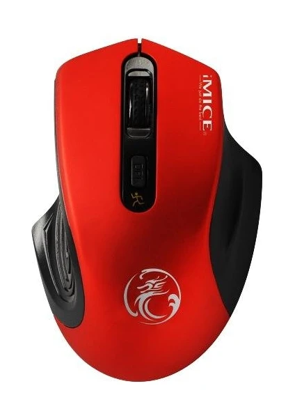 Imice 2000DPI Kablosuz Sessiz Silent Mouse Kırmızı