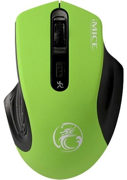 Imice 2000DPI Kablosuz Sessiz Silent Mouse Yeşil