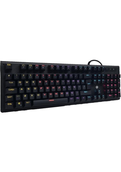 YH905 Rgb LED Işıklı ve Mekanik Tuşlu Oyuncu Klavyesi - DKA007 modelleri