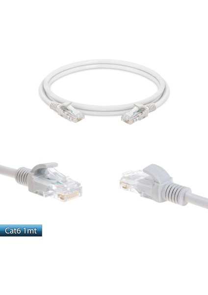 Cat6 Patch Network Ethernet Kablo 1 mt