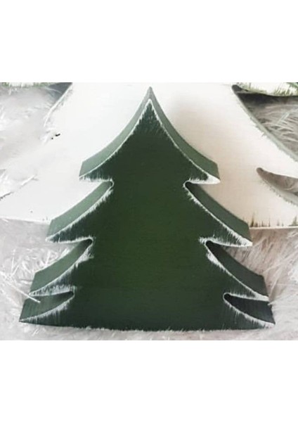 Ayakta Duran Çam Ağacı Silikon Kalıp K-009 Alçı Kokulu Taş Polyester Sabun Reçine