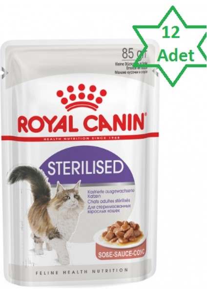Sterilised Gravy Kısırlaştırılmış Kedi Konservesi 12 Adet