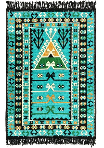 Anadolu Seccade Kilim 6 Mavi