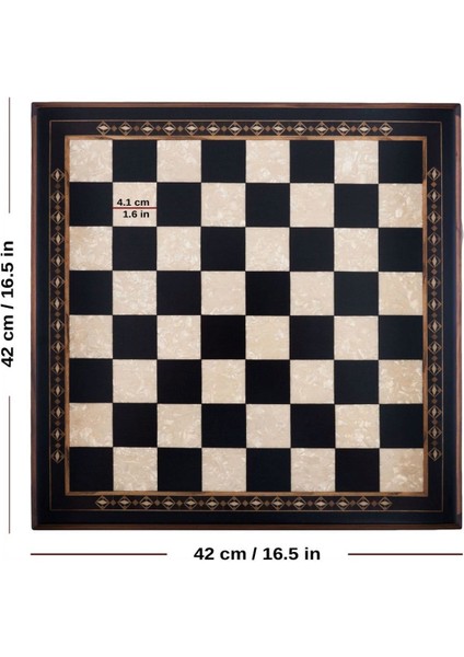 Masif Ahşap Koyu Dama Takımı 42 cm KAHVE-50MM modelleri