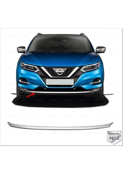 Nissan Qashqai J11 Krom Alt Ön Panjur 2017> Paslanmaz Çelik fiyatları