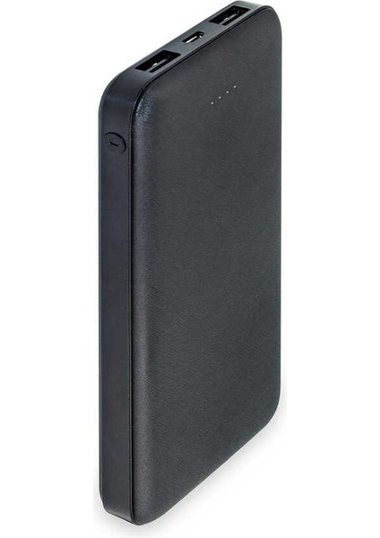 TB-10 10000 mAh Powerbank Type-C Girişli 2xUsbA Çıkışlı Siyah