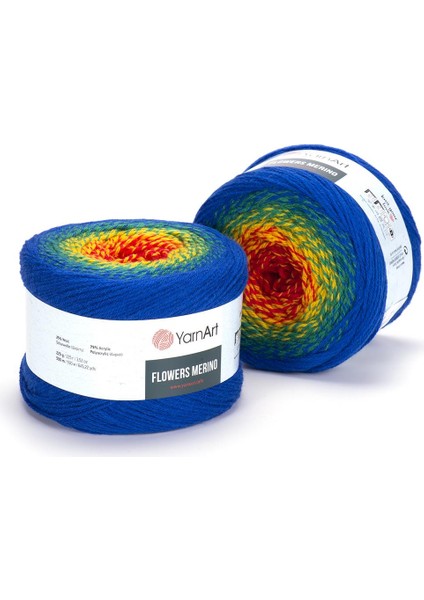 Flowers Merıno - Ebruli El Örgü Ipi - 535