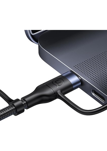 US-SJ547 Usb+Type-C To Type-C+Lightning+Microusb,1.2m 6 In 1 Hızlı Şarj ve Data Kablosu