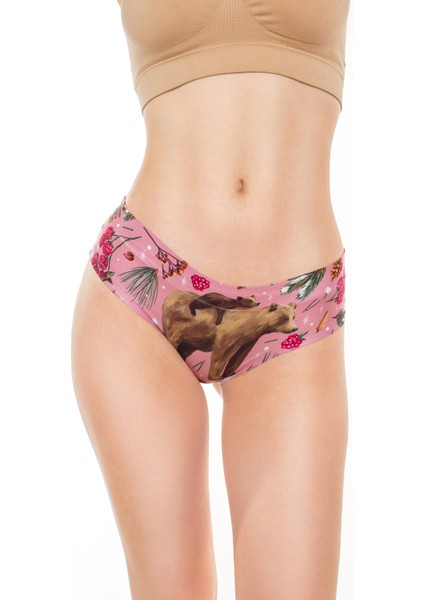 Kadın Çok Renkli Dikişsiz Izsiz Bikini Slip Külot