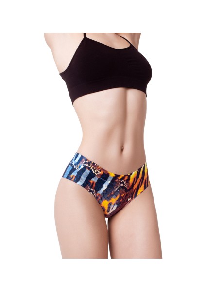 Kadın Çok Renkli Dikişsiz Izsiz Bikini Slip Külot