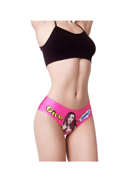 Kadın Çok Renkli Dikişsiz Izsiz Bikini Slip Külot