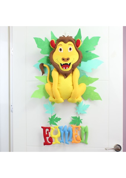 Eymen Isimli Aslanlı Bebek Odası Kapı Süsü fiyatları