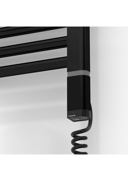 Haiti Elektrikli Havlupan 300 Watt 600 x 700 cm Düz Mat Siyah (Oned On/off Termostatlı) Sağ