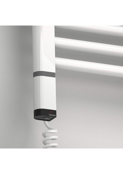 Haiti Elektrikli Havlupan 300 Watt 600 x 700 cm Düz Beyaz (Oned On/off Termostatlı) Sol