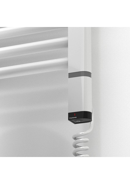 Haiti Elektrikli Havlupan 200 Watt 600 x 700 cm Düz Krom (Oned On/off Termostatlı) Sağ