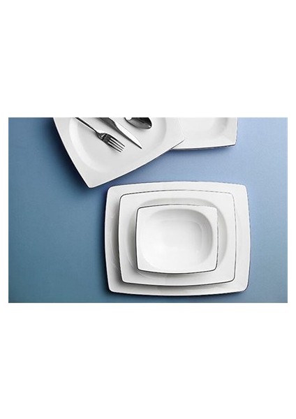 Riva Platin 24 Parça 6 Kişilik Yemek Takımı