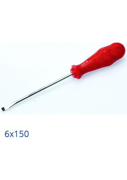 6 x 150 mm Düz Tornavida