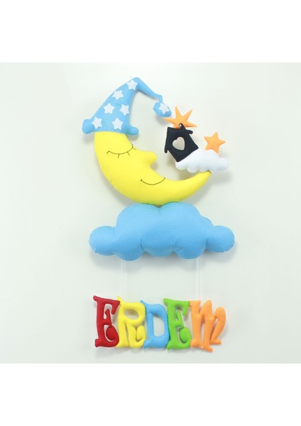 Erdem Isimli Aydedeli Bebek Odası Kapı Süsü