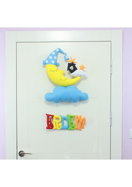 Erdem Isimli Aydedeli Bebek Odası Kapı Süsü fiyatları