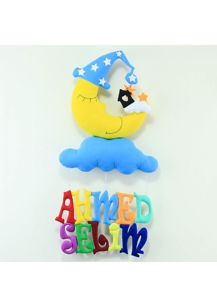 Ahmed Selim Isimli Aydedeli Bebek Odası Kapı Süsü